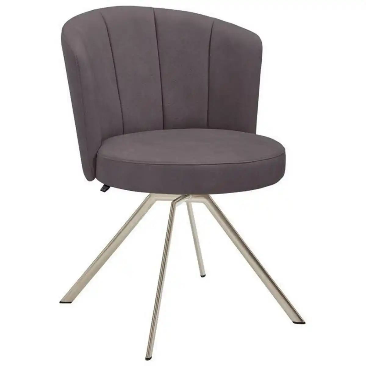 Bild 1 von Venjakob Stuhl, Anthrazit, Edelstahl, Metall, Textil, Stativgestell, 62x83x64 cm, Goldenes M, Made in Germany, Dgm, Lederauswahl, Stoffauswahl, Typenauswahl, Esszimmer, Stühle, Esszimmerstühle, Vie