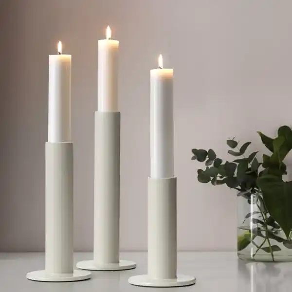 Bild 2 von TUVKORNELL Kerzenhalter 3 St., elfenbeinweiß