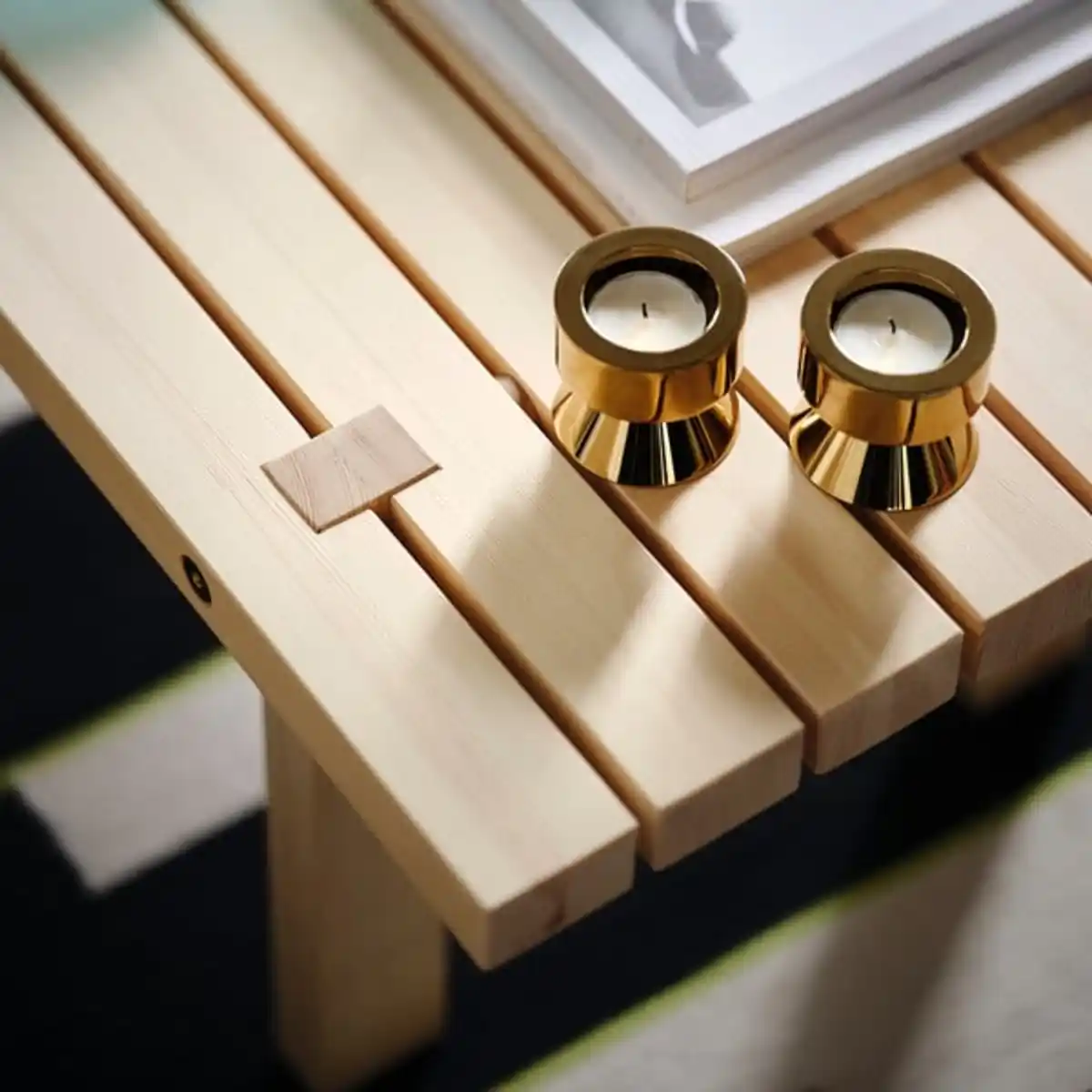 Bild 4 von STOCKHOLM 2025 Kerzen- oder Teelichthalter, messingfarben, 6 cm