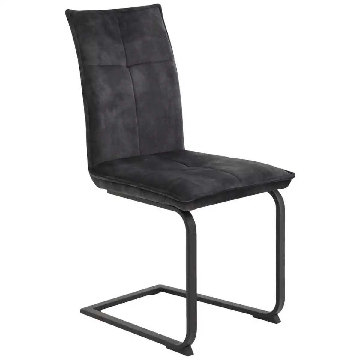 Bild 1 von Carryhome Schwingstuhl, Anthrazit, Textil, Kufe, 46x93x59 cm, Esszimmer, Stühle, Esszimmerstühle, Schwingstühle