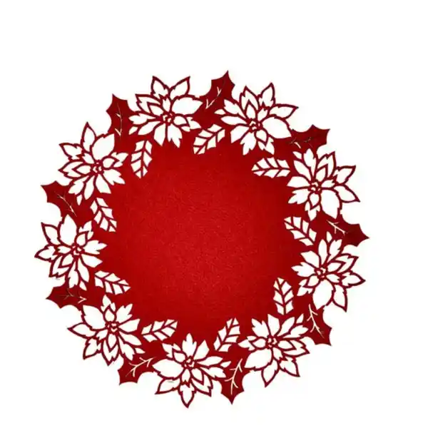 Bild 1 von Deko-Filzmatte Poinsettia