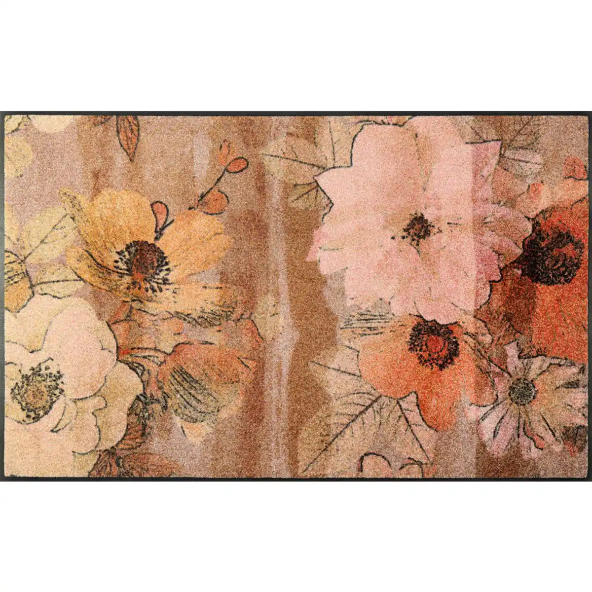 Bild 1 von wash+dry Läufer, Mehrfarbig, Textil, Blume, rechteckig, 75x120 cm, Oeko-Tex® Standard 100, für Fußbodenheizung geeignet, Teppiche & Böden, Teppiche, Teppichläufer