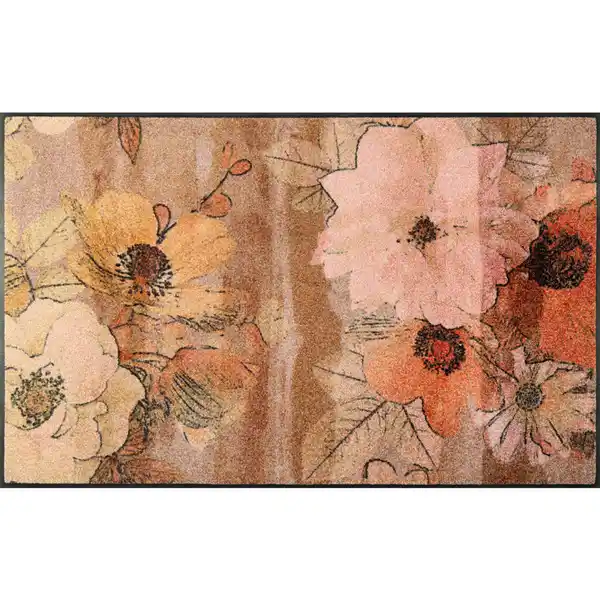Bild 1 von wash+dry Läufer, Mehrfarbig, Textil, Blume, rechteckig, 75x120 cm, Oeko-Tex® Standard 100, für Fußbodenheizung geeignet, Teppiche & Böden, Teppiche, Teppichläufer
