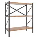 Bild 1 von Mid.you Regal, Honigeiche, Metall, 3 Fächer, 66x85x34 cm, stehend, Wohnzimmer, Regale, Bücherregale
