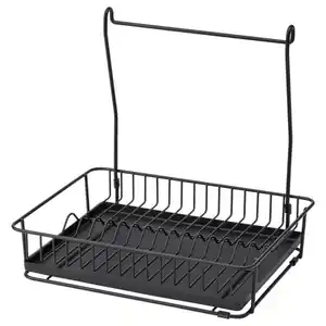 HULTARP Abtropfgestell, schwarz