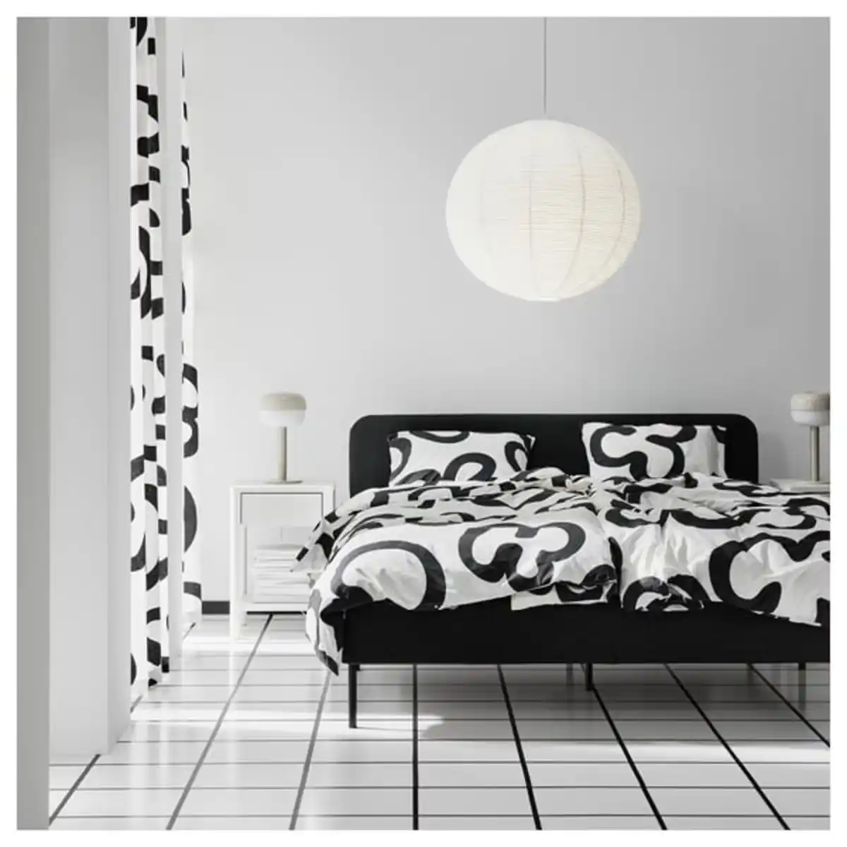 Bild 3 von GULLSUDARE Hängeleuchtenschirm, weiß/Handarbeit, 70 cm