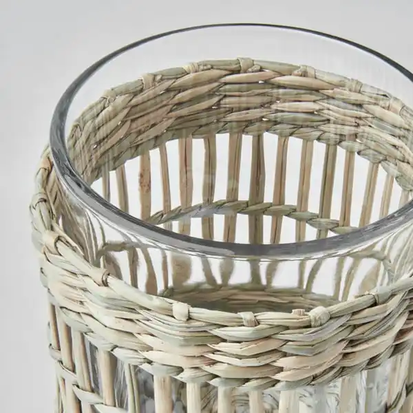 Bild 3 von SLIPPRIG Teelichthalter, Handarbeit Riedgras