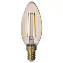 Bild 1 von LUNNOM LED-Leuchtmittel E14 210 lm, dimmbar/kerzenförmig Klarglas braun