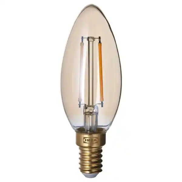 Bild 1 von LUNNOM LED-Leuchtmittel E14 210 lm, dimmbar/kerzenförmig Klarglas braun