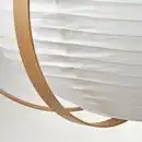 Bild 4 von TAGGTOFS / HAVSDJUP Hängeleuchte, weiß Bambus, 67 cm