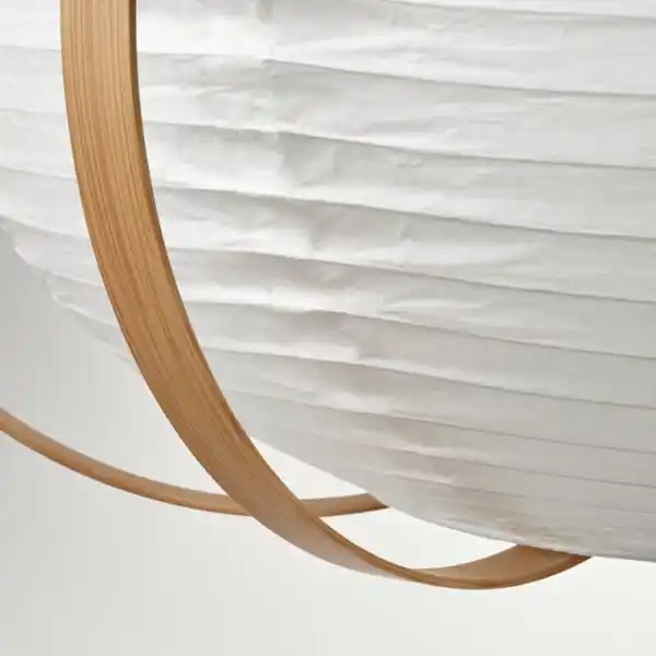 Bild 4 von TAGGTOFS / HAVSDJUP Hängeleuchte, weiß Bambus, 67 cm