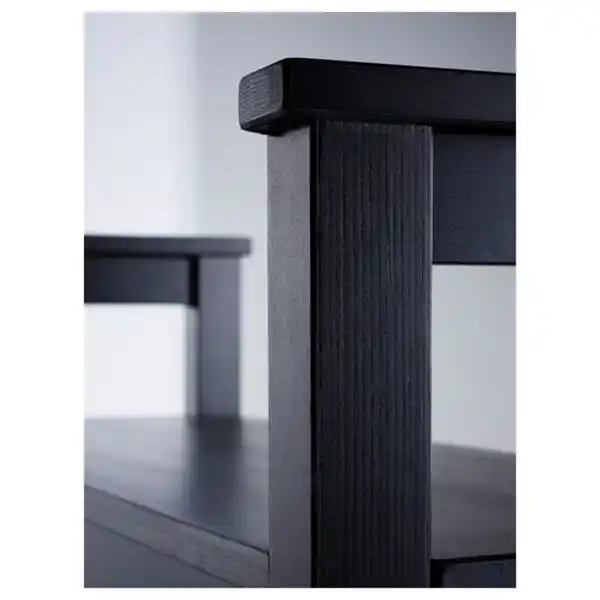 Bild 4 von HEMNES Bank mit Schuhablage, schwarzbraun, 85x32x65 cm