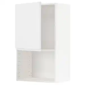 METOD Wandschrank für Mikrowellenherd, weiß/Voxtorp matt weiß, 60x100 cm