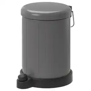TOFTAN Abfalleimer, grau, 4 l