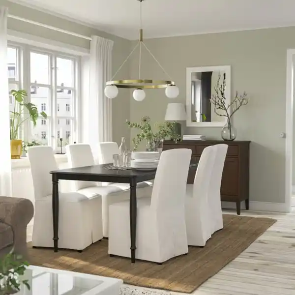 Bild 3 von AKTERSPRING Hängeleuchte, opalweiß Glas/vermessingt, 73 cm