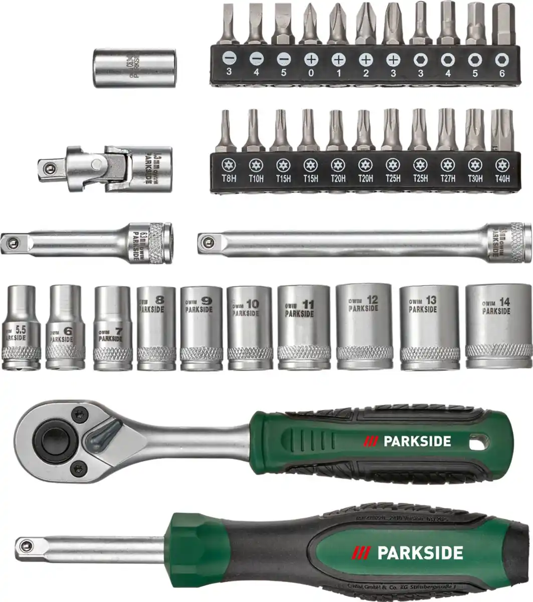 Bild 2 von PARKSIDE® Bit- und Steckschlüssel-Satz, 39-teilig