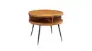 Bild 1 von Couchtisch rund Sheesham massiv gebeizt 60 x 60 cm - YORICK