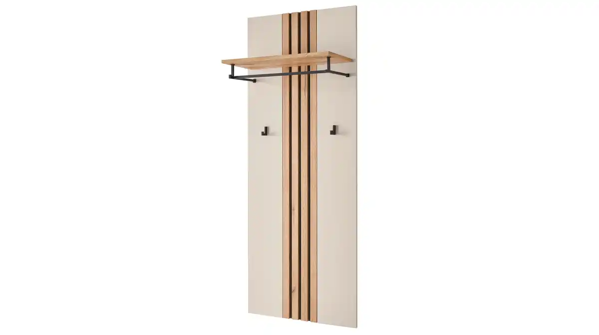 Bild 1 von Wandgarderobe Paneele beige Evok Eiche 60 cm - LITUMO