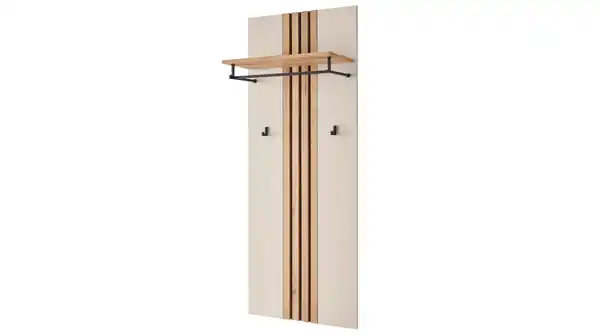 Bild 1 von Wandgarderobe Paneele beige Evok Eiche 60 cm - LITUMO