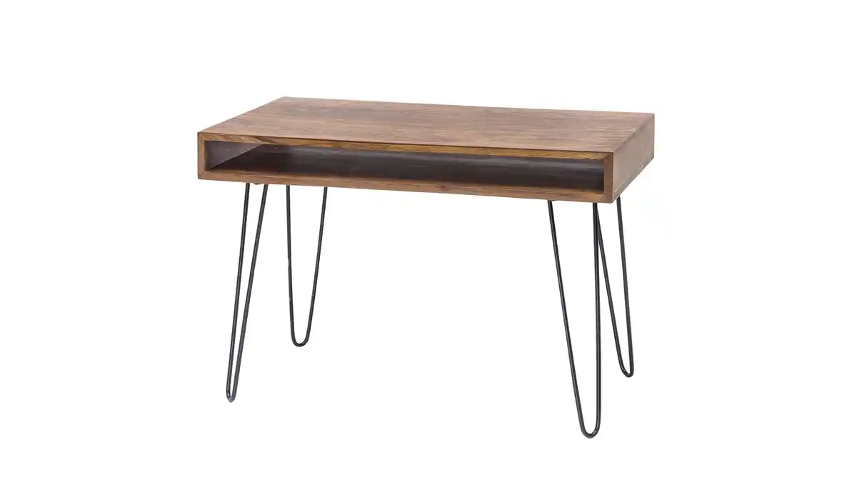 Bild 1 von Schreibtisch Sheesham massiv gebeizt 110 x 60 cm - BARDI