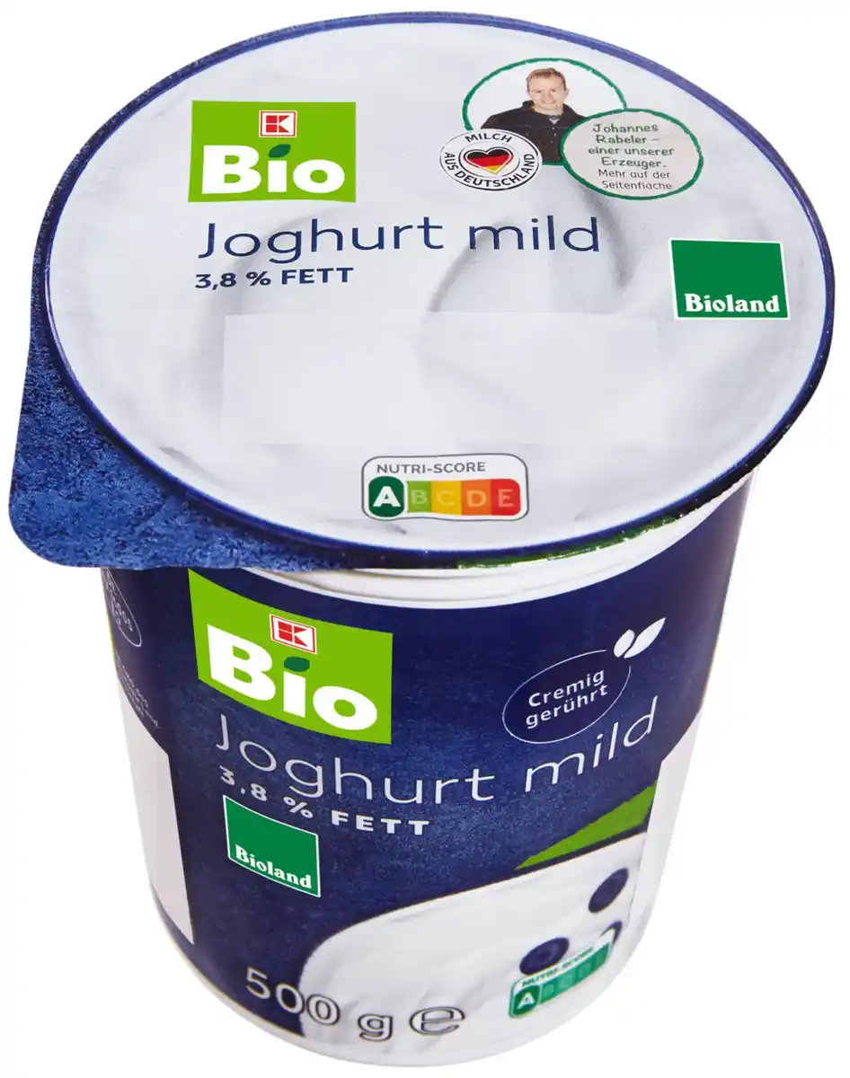 Bild 1 von K-BIO Bioland Naturjoghurt, 500-g-Becher