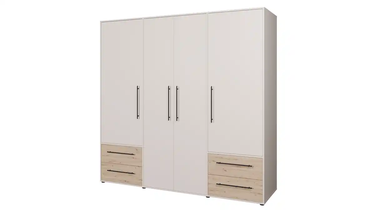 Bild 1 von Kleiderschrank beige Artisan Eiche - 206 cm - 4 Türen - MOKKARIS