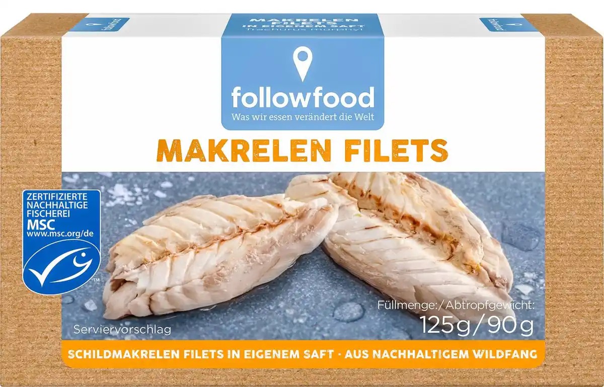 Bild 1 von FOLLOWFOOD Makrelenfilets, 125-g-Packg.