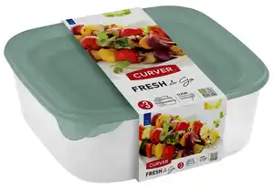 CURVER Frischhaltedosen-Set »Fresh & Go« rechteckig, 3-teilig
