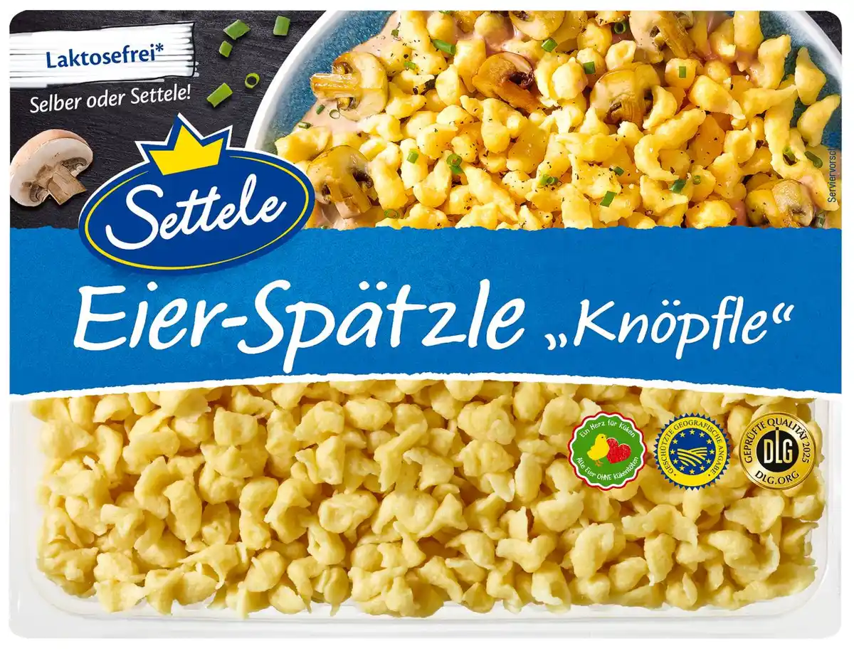 Bild 1 von SETTELE Eier-Spätzle »Knöpfle«, 1-kg-Packg.