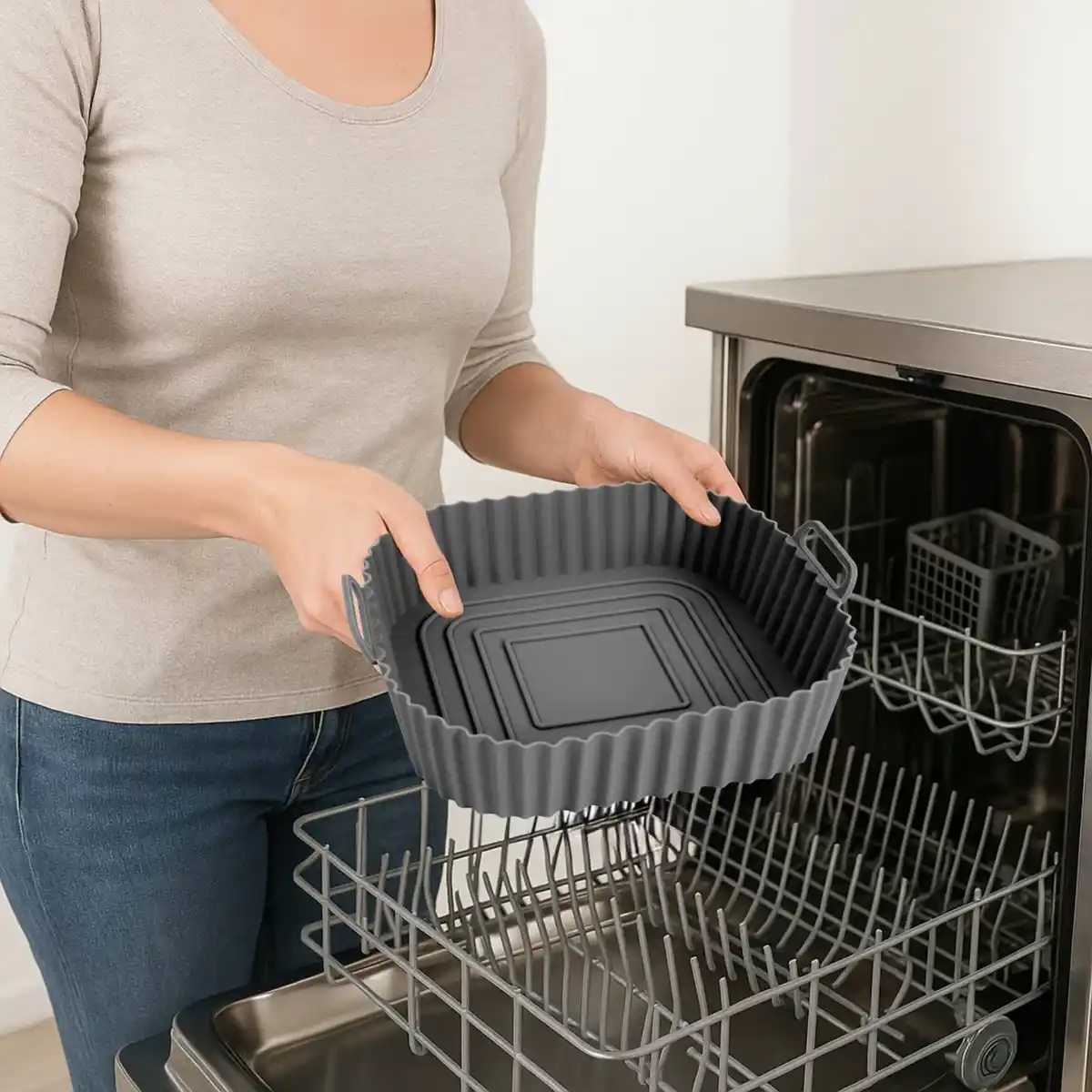 Bild 2 von KITCHBO Silikonbackformen rechteckig, > Größe  ca. B 20 x H 5 x T 14 cm