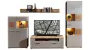 Bild 1 von Wohnwand grau - Eiche 325 cm - LED-Beleuchtung - FUN PLUS