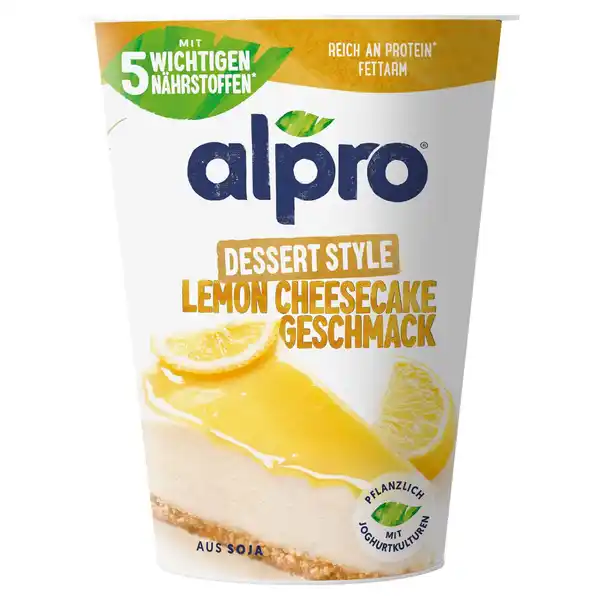 Bild 1 von ALPRO Joghurtalternative 400 g, Zitrone-Käsekuchen