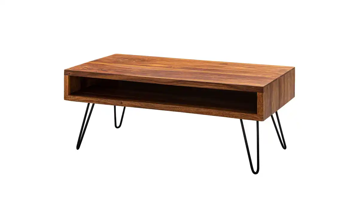 Bild 1 von Couchtisch Sheesham massiv gebeizt 100 x 50 cm - NORELL