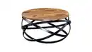 Bild 1 von Couchtisch rund Sheesham massiv gebeizt 60 x 60 cm - THALA