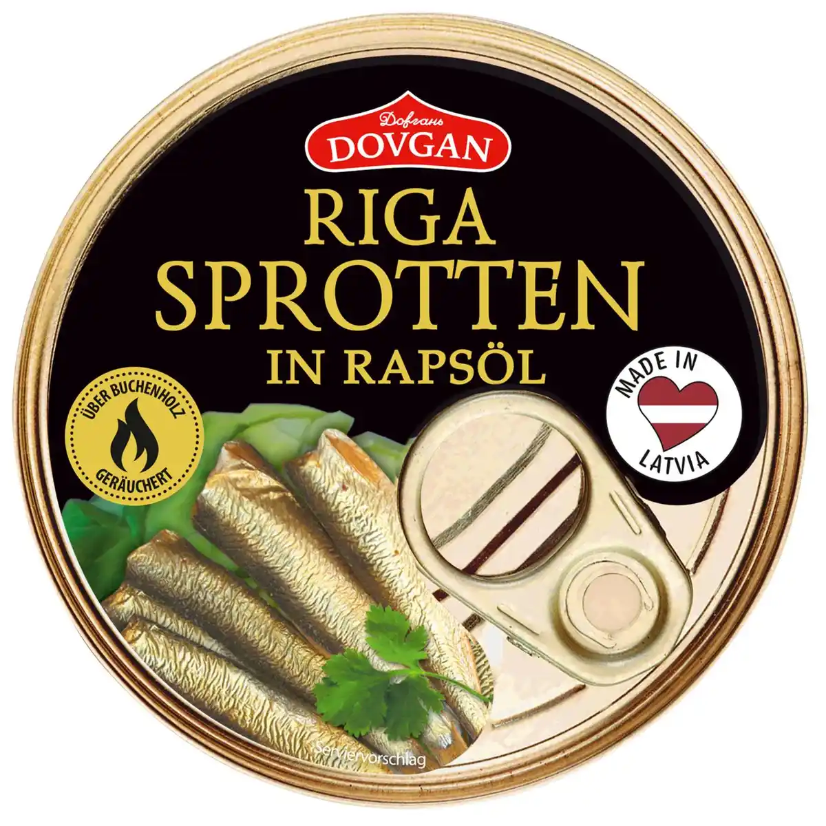 Bild 1 von DOVGAN Riga-Sprotten, 160-g-Dose