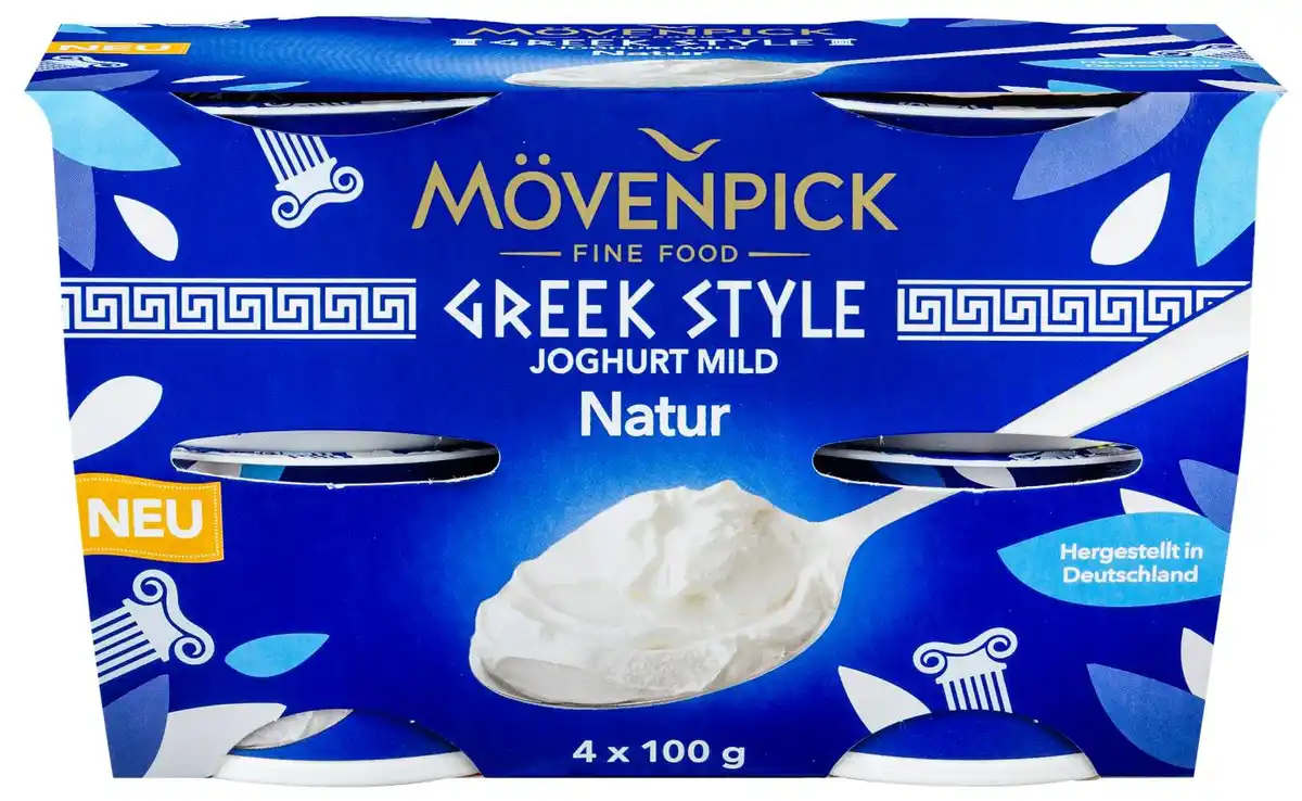 Bild 1 von MÖVENPICK Greek Style Joghurt, Packg. = 4 x 100-g-Becher