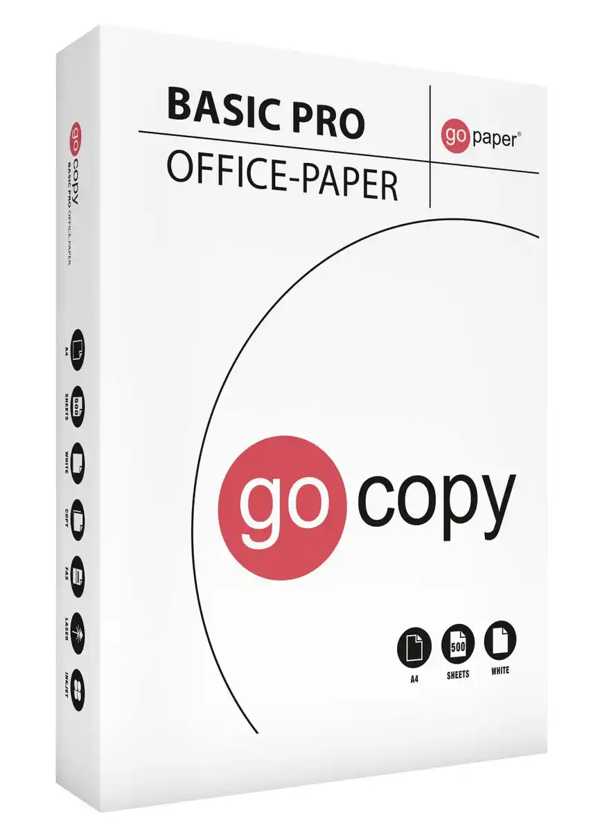 Bild 1 von XXL-Box Kopierpapier »go copy«, 5 x 500-Blatt-Packg.