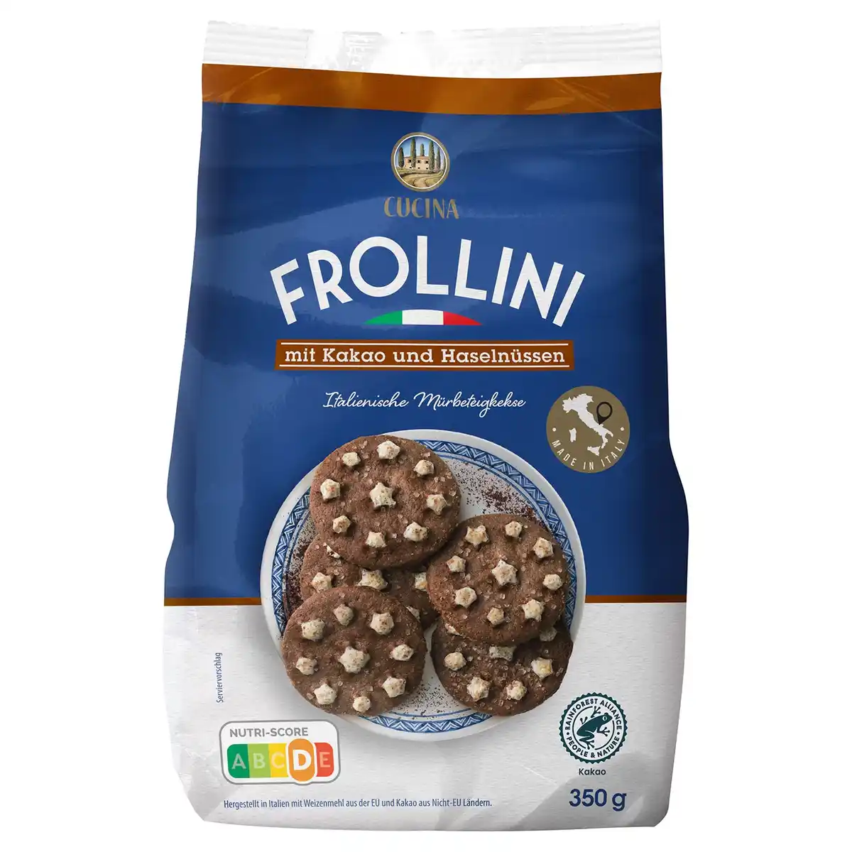 Bild 1 von CUCINA NOBILE, Frollini, Kakao-Haselnuss 350g