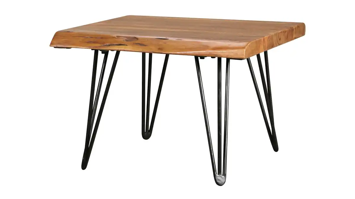 Bild 1 von Couchtisch Baumkante Sheesham massiv gebeizt 56 x 51 cm - ISOLA