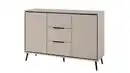 Bild 1 von Sideboard mit 3 Schubladen beige schwarz 135 cm - ARONA