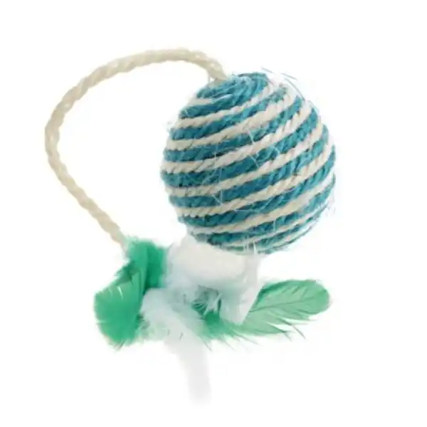 Bild 1 von AniOne Spielz. Sisal Ball mit Feder 6cm