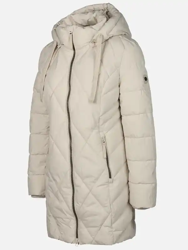 Bild 3 von Damen Steppmantel mit Kaputze Beige