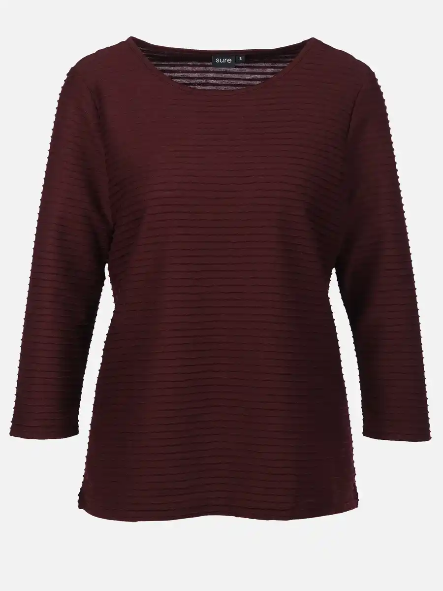 Bild 1 von Damen Struktur Shirt mit 3/4 Arm Lila