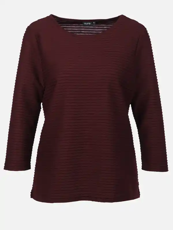 Bild 1 von Damen Struktur Shirt mit 3/4 Arm Lila