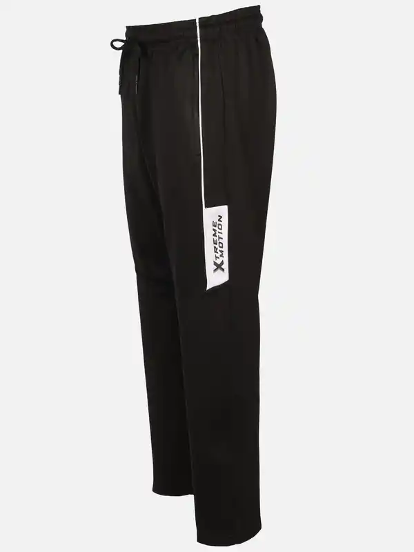 Bild 3 von Herren Jogginghose mit Paspel und kleinem Einsatz Schwarz