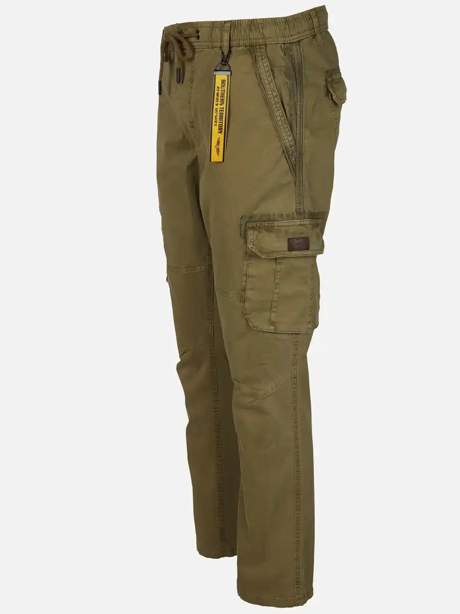 Bild 3 von Herren Cargohose mit Komfortbund Oliv