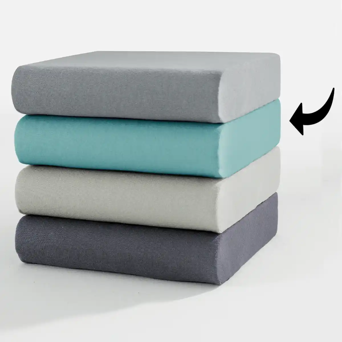 Bild 2 von Jersey-Boxspringbett-Spannbetttuch - ca. 180 - 200 x 200 - 220 cm