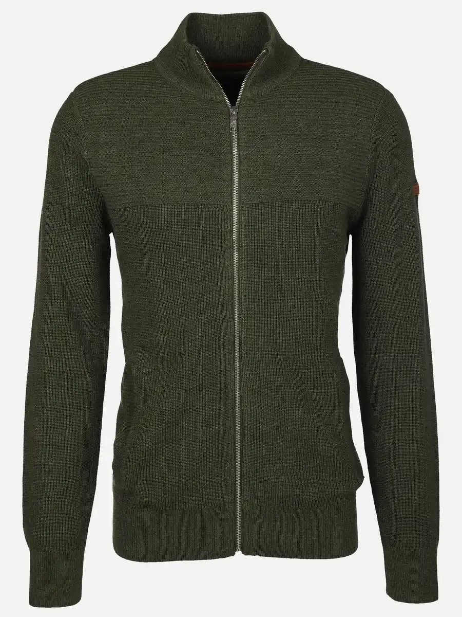 Bild 1 von Herren Strickcardigan mit Reißverschluss Oliv
