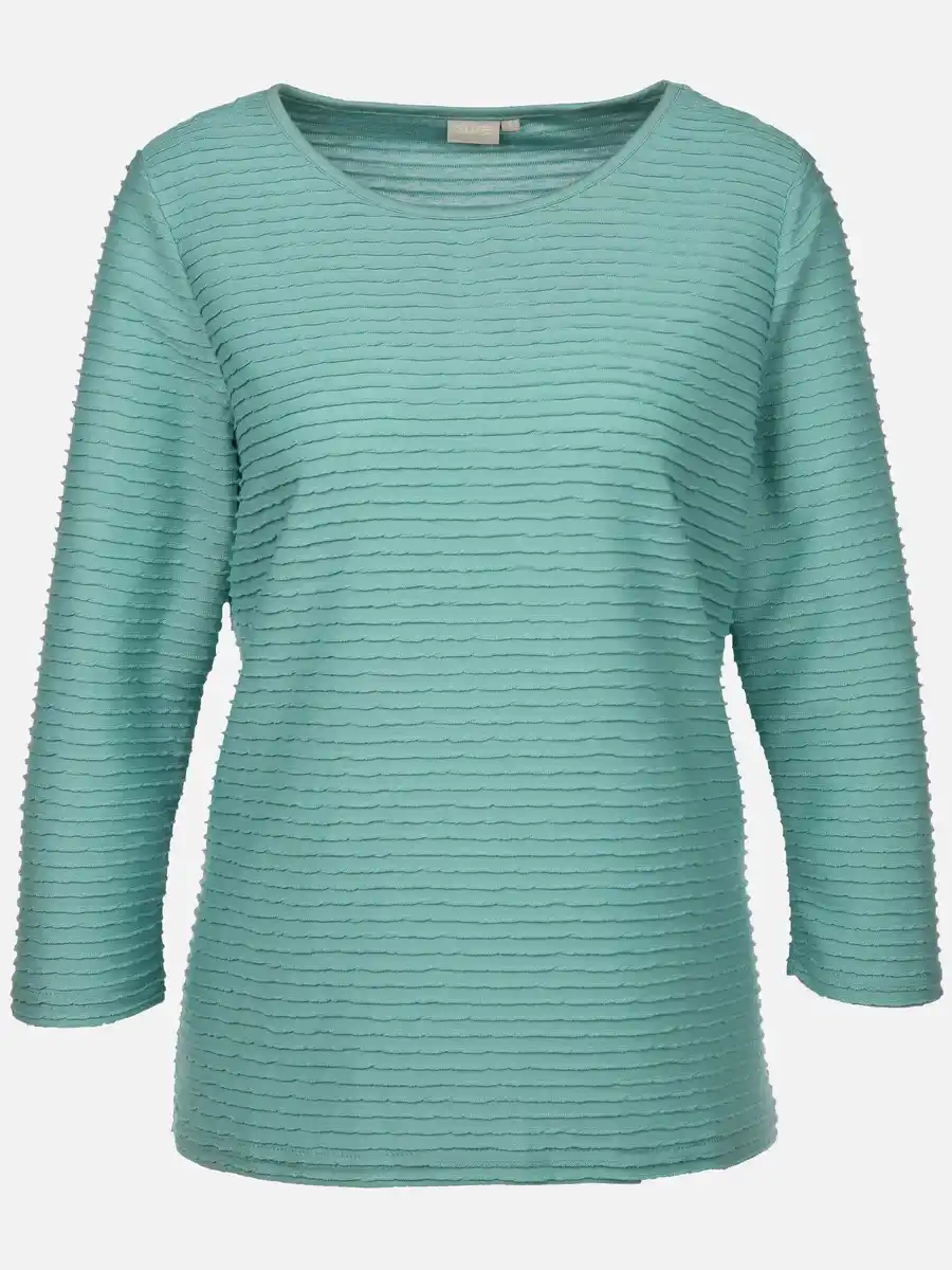 Bild 1 von Damen Struktur Shirt mit 3/4 Arm Blau