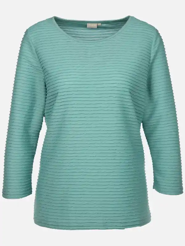 Bild 1 von Damen Struktur Shirt mit 3/4 Arm Blau